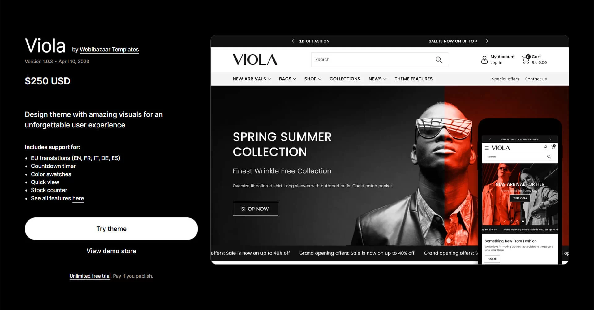 viola large Theme