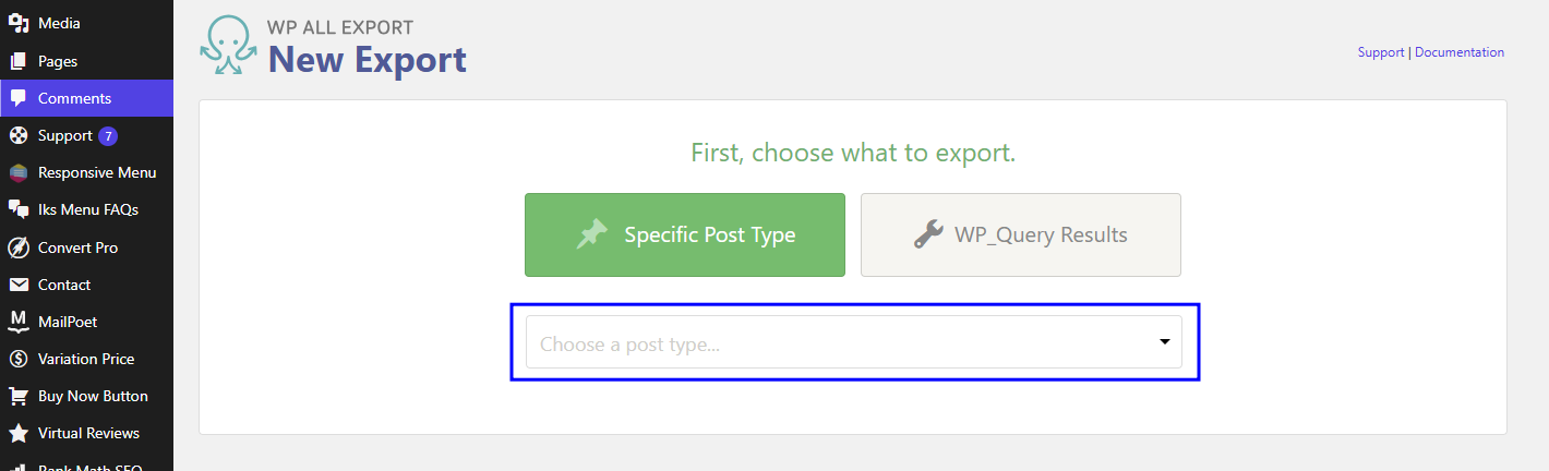 A WooCommerce Content Export Interface